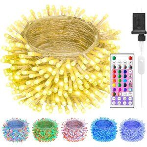 Color Changing String Lights LED Fairy 33FT 100 Bulb Remote Indoor Outdoor Party